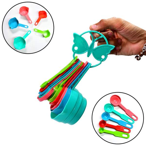 10Pcs/Set Measuring Spoon Set Plastic Multipurpose Measuring