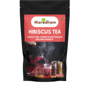 Hibiscus Tea 50gm - herbal tea - organic - caffine free - red tea - cardiac care