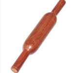 Wooden Roti Roller - Chapati /Phulka Wooden Roller for Home & Kitchen. (10 Inch) (RED SHEESAM WOODEN FINISH)